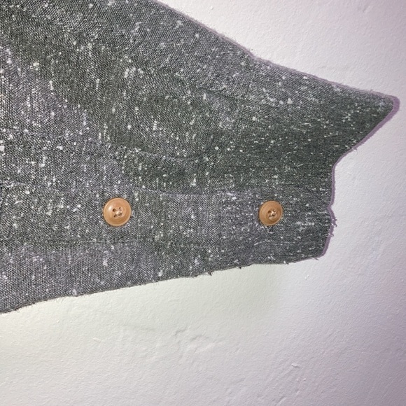 🛹 VOLCOM Gray Warm Button Down Skateboarding Shirt Long Sleeve Size S 🪵 - Picture 6 of 9